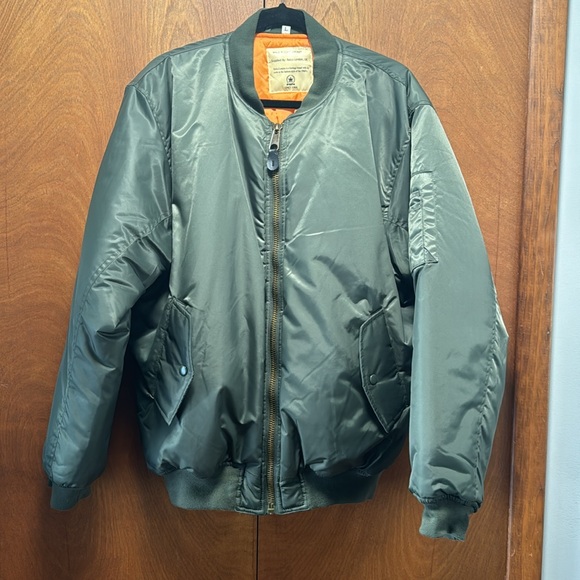 Relco London, UK MA-1 Flight Jacket. Men’s size L. Khaki/Army Green. - Picture 12 of 12